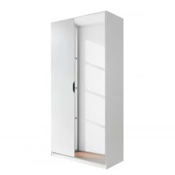 Rauch Blue Drehtürenschrank Freiham - Alpinweiß - Breite: 91 cm - Mit Spiegeltür/-en