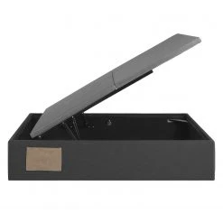 Norrwood Polsterbett Faugh - Webstoff - Graphit - 160 x 200cm -Schlafzimmer Verkaufe DE 1000138128 181026 11015704 GALLERYIMAGES P000000001000138128