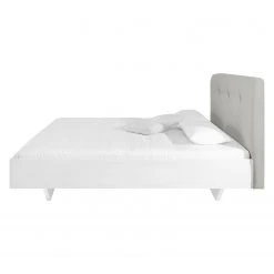 Bett SKØP IV - Hellgrau / Weiß - 140 x 200cm -Schlafzimmer Verkaufe DE 1000142445 181129 13162400013 GALLERYIMAGES P000000001000142445