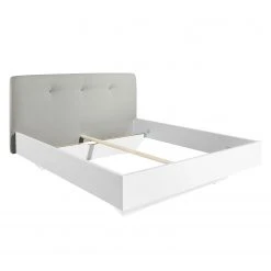 Bett SKØP IV - Hellgrau / Weiß - 140 x 200cm -Schlafzimmer Verkaufe DE 1000142445 181129 13162400014 GALLERYIMAGES P000000001000142445