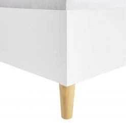 Bett SKØP IX - Hellgrau / Weiß - 140 x 200cm -Schlafzimmer Verkaufe DE 1000142623 181116 132803301 GALLERYIMAGES P000000001000142623