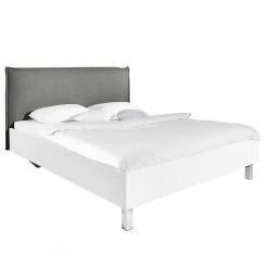 Bett SKØP II - Dunkelgrau / Weiß - 160 x 200cm