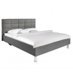 Bett SKØP X - Dunkelgrau / Grau - 160 x 200cm