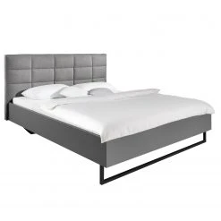 Bett SKØP XI - Dunkelgrau / Grau - 180 x 200cm