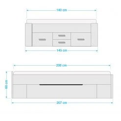 Rauch Orange Bett Scala I - Alpinweiß - 140 x 200cm -Schlafzimmer Verkaufe DE 1000144996 181212 14075800073 GALLERYIMAGES P000000001000144996