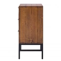 Ars manufacti Nachtkommode Grasby - Altholz Pinie / Metall - Pinie Dunkel / Schwarz -Schlafzimmer Verkaufe DE 1000145188 200114 15543400004 DETAILS P000000001000145188