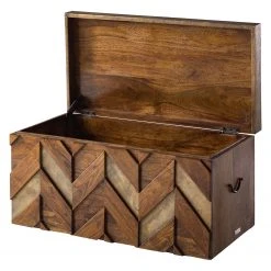 Ars manufacti Truhe Yao - Akazie massiv / Metall - Akazie / Gold -Schlafzimmer Verkaufe DE 1000145300 190509 16072000023 GALLERYIMAGES P000000001000145300