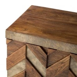 Ars manufacti Truhe Yao - Akazie massiv / Metall - Akazie / Gold -Schlafzimmer Verkaufe DE 1000145300 190509 16072000027 GALLERYIMAGES P000000001000145300