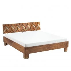 Ars manufacti Massivholzbett Yao - Akazie massiv / Metall - Akazie / Gold -Schlafzimmer Verkaufe DE 1000145314 190705 11161000002 DETAILS P000000001000145314