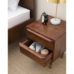 Ars manufacti Nachtkommode Baxley - Akazie massiv / Metall - Akazie / Gold -Schlafzimmer Verkaufe DE 1000149750 200207 10193300024 DETAILS P000000001000149750