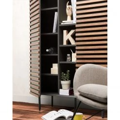 Norrwood Highboard Kipra - Echtholzfurnier - Walnuss / Graphit -Schlafzimmer Verkaufe DE 1000150233 200429 06492600057 DETAILS P000000001000150233