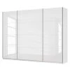 Schwebetürenschrank SKØP pure gloss - Hochglanz Weiß / Weiß - Höhe: 236 cm - Breite: 315 cm - 3