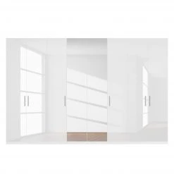 Drehtürenschrank SKØP pure gloss reflect - Hochglanz Weiß / Weiß - Höhe: 236 cm - Breite: 360 cm -Schlafzimmer Verkaufe DE 1000154841 190204 12380000111 GALLERYIMAGES P000000001000154841