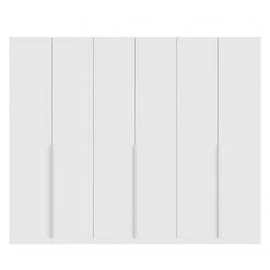 Drehtürenschrank SKØP glass alu - Mattglas Weiß - Höhe: 222 cm - Breite: 270 cm - Basic -Schlafzimmer Verkaufe DE 1000154872 190204 12380100142 GALLERYIMAGES P000000001000154872