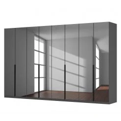 Drehtürenschrank SKØP reflect+ - Grauspiegel - Höhe: 222 cm - Breite: 360 cm - Basic