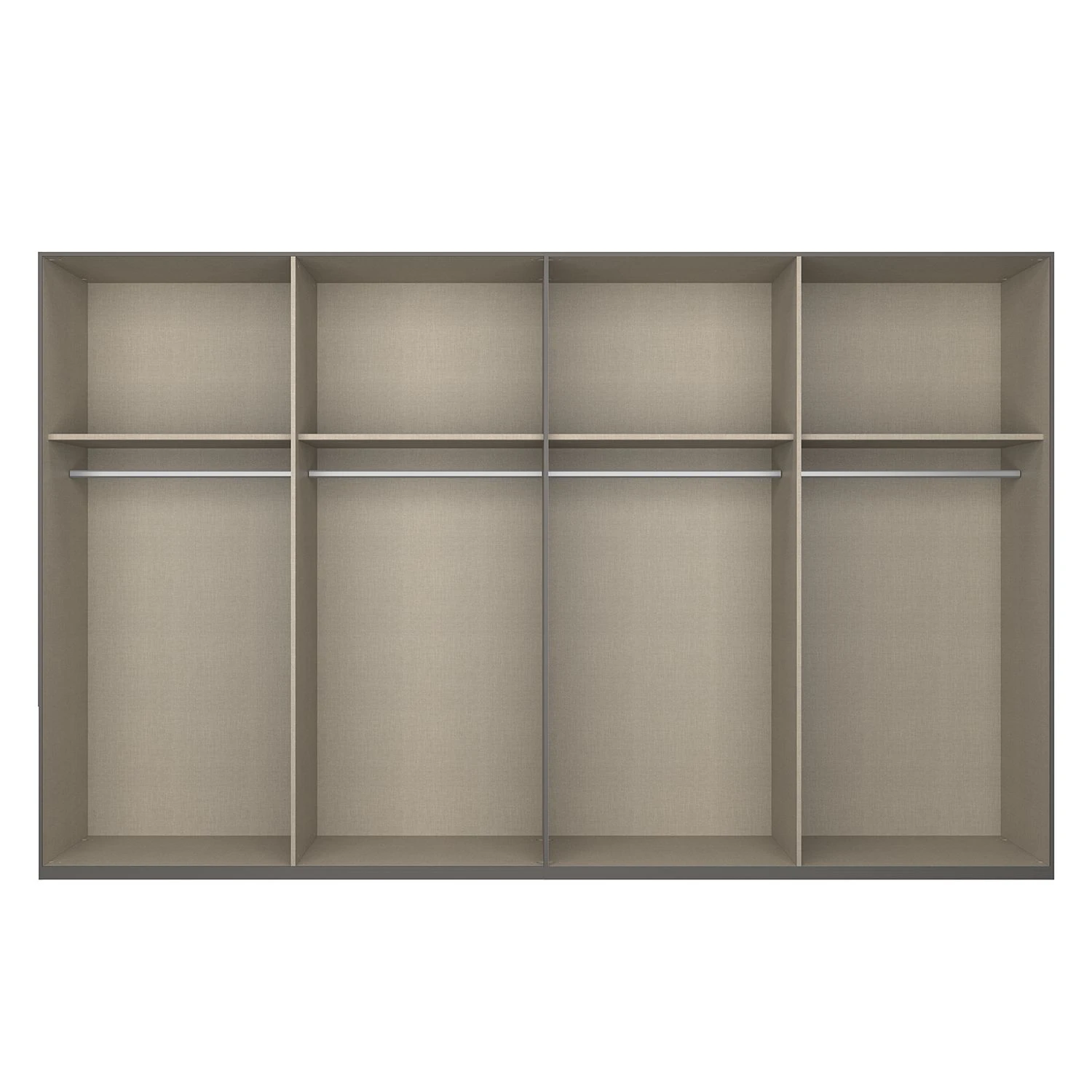 Drehtürenschrank SKØP reflect+ - Grauspiegel - Höhe: 222 cm - Breite: 360 cm - Basic 4 Drehtürenschrank SKØP reflect+ - Grauspiegel - Höhe: 222 cm - Breite: 360 cm - Basic – Bild 4