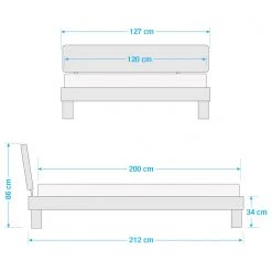 Neue Modular Massivholzbett Marseille - Massivholz Kernbuche natur, geölt - 120 x 200cm -Schlafzimmer Verkaufe DE 1000164529 210707 14033800046 SKETCH DETAILS P000000001000164529 sketch
