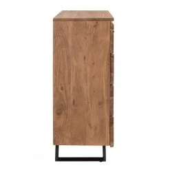 Ars Natura Kommode Vardo - Akazie massiv / Metall - Akazie / Schwarz -Schlafzimmer Verkaufe DE 1000166790 200724 06192800010 DETAILS P000000001000166790
