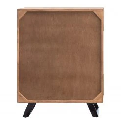 Ars Natura Kommode Vardo - Akazie massiv / Metall - Akazie / Schwarz -Schlafzimmer Verkaufe DE 1000166790 200724 06192800011 DETAILS P000000001000166790