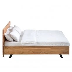 Ars Natura Massivholzbett Vardo - Akazie massiv / Metall - Akazie / Schwarz -Schlafzimmer Verkaufe DE 1000166806 191030 08503400029 DETAILS P000000001000166806