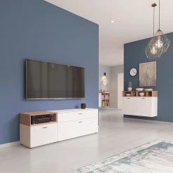 Germania Kommode Coruna - Weiß / Eiche Grandson Dekor -Schlafzimmer Verkaufe DE 1000168943 190403 11353700077 MOOD GALLERYIMAGES P000000001000168943 mood