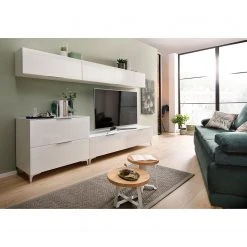 Maja Möbel Kommode Shino I - Glas Weiß / Weiß - Höhe: 77 cm -Schlafzimmer Verkaufe DE 1000170634 190418 12394000158 MOOD GALLERYIMAGES P000000001000170634 mood