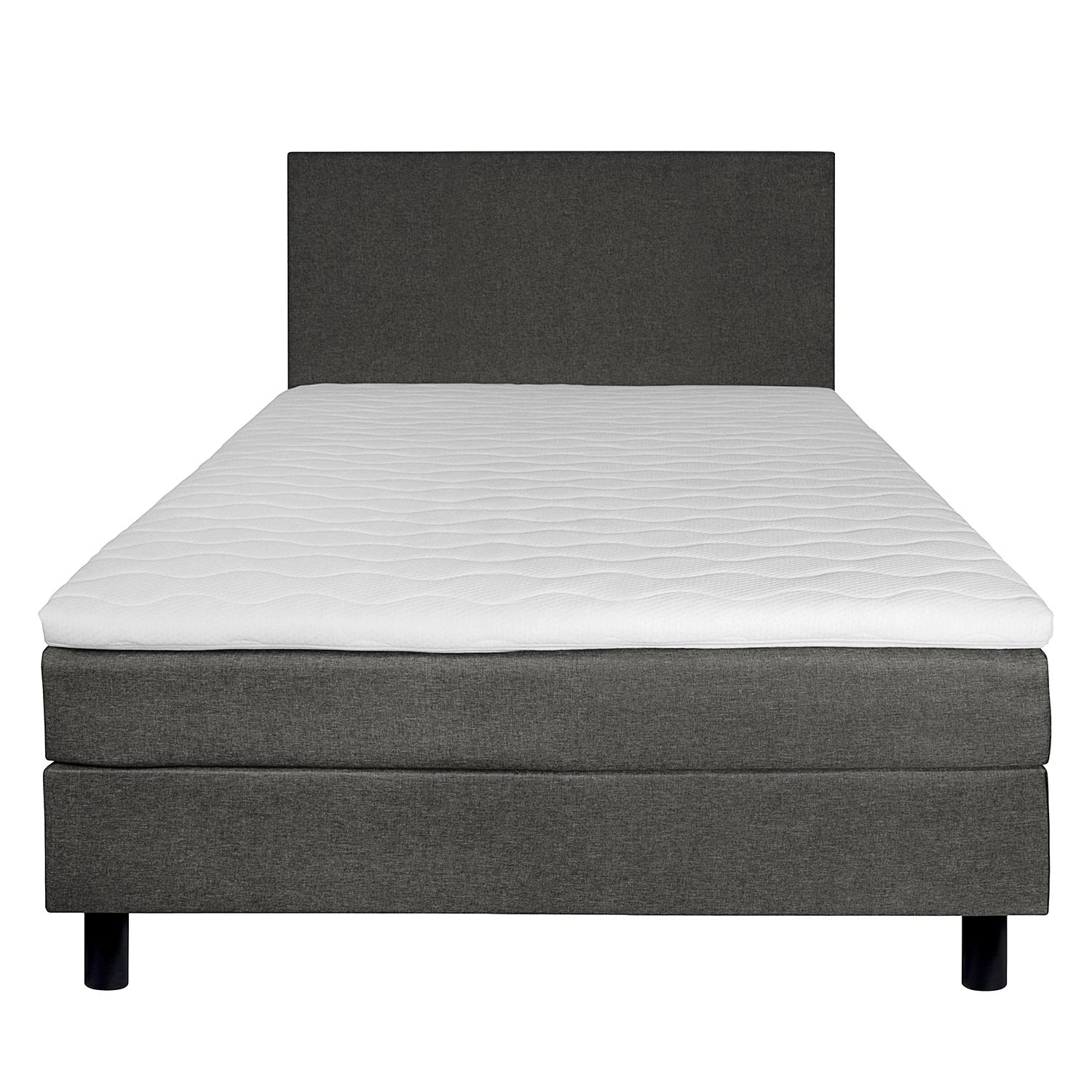 Fredriks Boxspringbett Joiselle - inkl. Topper - Webstoff - Anthrazit - 140 x 200cm 2 Fredriks Boxspringbett Joiselle - inkl. Topper - Webstoff - Anthrazit - 140 x 200cm – Bild 2