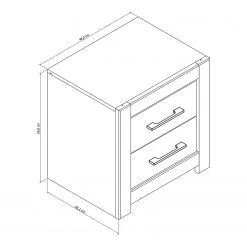 Loftscape Nachtkommode Skalavik - Braun -Schlafzimmer Verkaufe DE 1000175566 190705 06254900039 SKETCH DETAILS P000000001000175566 sketch