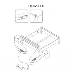 Loftscape Bett Skalavik - Braun -Schlafzimmer Verkaufe DE 1000175609 190705 06262100328 SKETCH DETAILS P000000001000175609 sketch