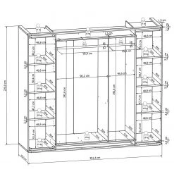 Loftscape Schlafzimmerset Tromoy (4-teilig) - Braun -Schlafzimmer Verkaufe DE 1000175610 190705 06262100339 SKETCH DETAILS P000000001000175610 sketch