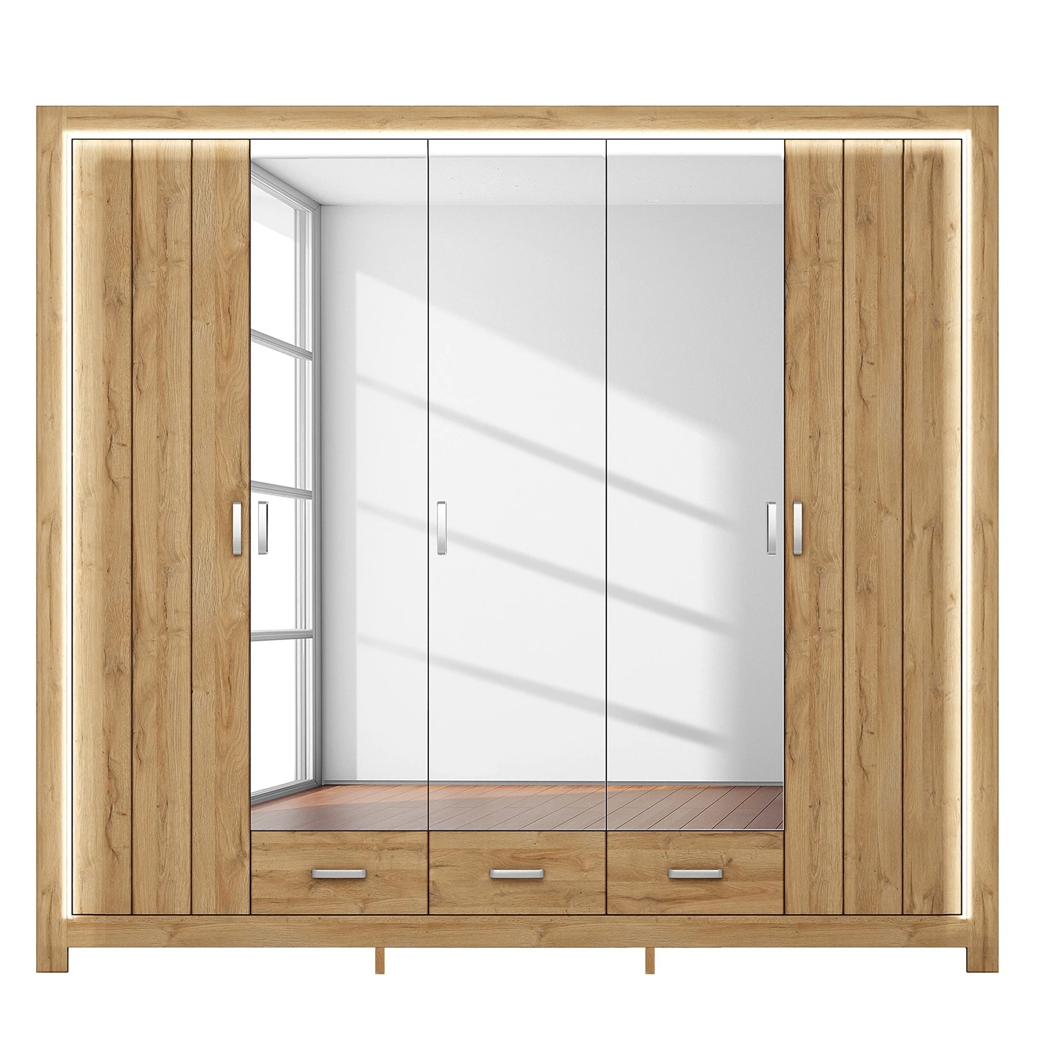 Loftscape Schlafzimmerset Skalavik (4-teilig) - Braun 3 Loftscape Schlafzimmerset Skalavik (4-teilig) - Braun – Bild 3