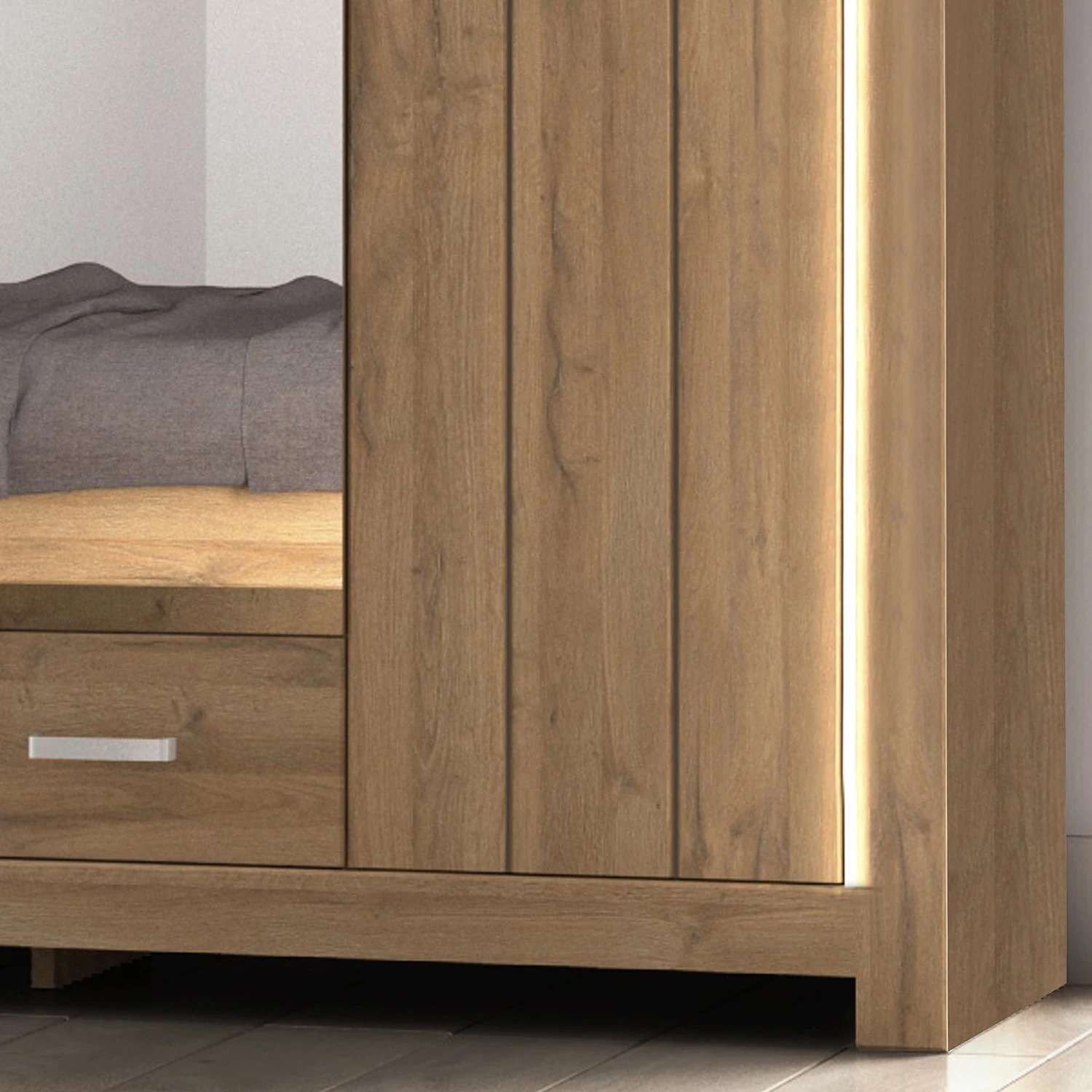 Loftscape Schlafzimmerset Skalavik (4-teilig) - Braun 11 Loftscape Schlafzimmerset Skalavik (4-teilig) - Braun – Bild 11