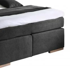 Naturoo Boxspringbett Marcel II - Webstoff in Samtoptik inkl. Beleuchtung - Eiche, teilmassiv - Schwarz - 200 x 200cm - H2 -Schlafzimmer Verkaufe DE 1000175801 190703 16134900553 GALLERYIMAGES P000000001000175801