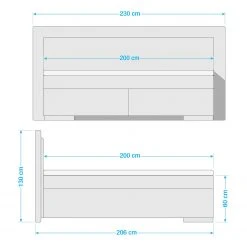 Naturoo Boxspringbett Marcel II - Webstoff in Samtoptik inkl. Beleuchtung - Eiche, teilmassiv - Schwarz - 200 x 200cm - H2 -Schlafzimmer Verkaufe DE 1000175801 190703 16134900554 SKETCH GALLERYIMAGES P000000001000175801 sketch