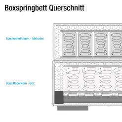 Naturoo Boxspringbett Marcel II - Webstoff in Samtoptik inkl. Beleuchtung - Eiche, teilmassiv - Schwarz - 200 x 200cm - H2 -Schlafzimmer Verkaufe DE 1000175801 190703 16134900555 SKETCH GALLERYIMAGES P000000001000175801 sketch