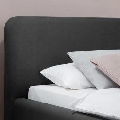 Meise.möbel Polsterbett Mattis - Webstoff / Eiche massiv - Anthrazit - 180 x 200cm -Schlafzimmer Verkaufe DE 1000176622 190819 10185400046 DETAILS P000000001000176622