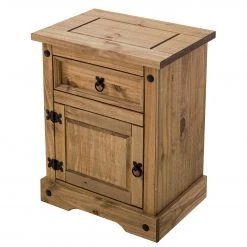 Maison Belfort Nachtkommode Finca Rustica - Kiefer massiv - Kiefer Natur -Schlafzimmer Verkaufe DE 1000178033 200212 13141600049 DETAILS P000000001000178033