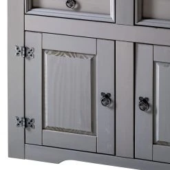 Maison Belfort Kommode Finca Rustica I - Kiefer massiv - Kiefer Grau -Schlafzimmer Verkaufe DE 1000178041 200417 12541100019 DETAILS P000000001000178041