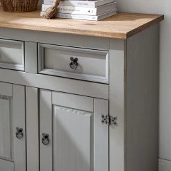 Maison Belfort Kommode Finca Rustica I - Kiefer massiv - Kiefer Grau -Schlafzimmer Verkaufe DE 1000178041 200511 13145500008 DETAILS P000000001000178041