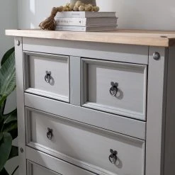 Maison Belfort Kommode Finca Rustica II - Kiefer massiv - Kiefer Grau 18 Maison Belfort Kommode Finca Rustica II - Kiefer massiv - Kiefer Grau -Schlafzimmer Verkaufe DE 1000178050 200511 13150000014 DETAILS P000000001000178050