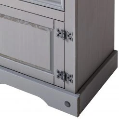 Maison Belfort Nachtkommode Finca Rustica - Kiefer massiv - Kiefer Grau -Schlafzimmer Verkaufe DE 1000178052 200417 13030500035 DETAILS P000000001000178052