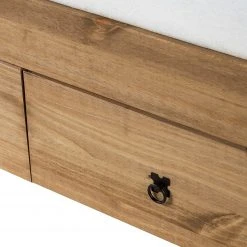 Maison Belfort Massivholzbett Finca Rustica - Kiefer massiv - Kiefer Natur -Schlafzimmer Verkaufe DE 1000178059 200212 13141900071 DETAILS P000000001000178059