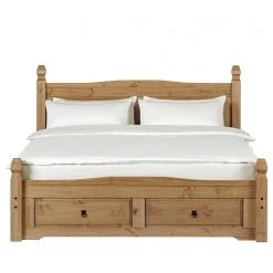 Maison Belfort Massivholzbett Finca Rustica - Kiefer massiv - Kiefer Natur -Schlafzimmer Verkaufe DE 1000178059 200212 13141900074 DETAILS P000000001000178059