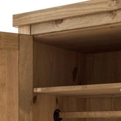 Maison Belfort Drehtürenschrank Finca Rustica II - Kiefer massiv - Kiefer Natur - Breite: 243 cm -Schlafzimmer Verkaufe DE 1000178061 200212 13142000093 DETAILS P000000001000178061