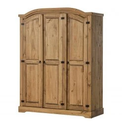 Maison Belfort Drehtürenschrank Finca Rustica I - Kiefer massiv - Kiefer Natur - Breite: 149 cm