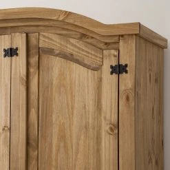 Maison Belfort Drehtürenschrank Finca Rustica I - Kiefer massiv - Kiefer Natur - Breite: 149 cm -Schlafzimmer Verkaufe DE 1000178066 200506 14210000008 DETAILS P000000001000178066