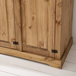 Maison Belfort Drehtürenschrank Finca Rustica I - Kiefer massiv - Kiefer Natur - Breite: 149 cm -Schlafzimmer Verkaufe DE 1000178066 200506 14210200011 DETAILS P000000001000178066