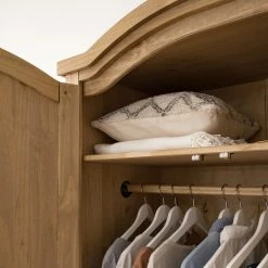 Maison Belfort Drehtürenschrank Finca Rustica I - Kiefer massiv - Kiefer Natur - Breite: 149 cm -Schlafzimmer Verkaufe DE 1000178066 200506 14210400013 DETAILS P000000001000178066