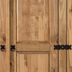 Maison Belfort Drehtürenschrank Finca Rustica II - Kiefer massiv - Kiefer Natur - Breite: 194 cm -Schlafzimmer Verkaufe DE 1000178072 200212 13142100110 DETAILS P000000001000178072