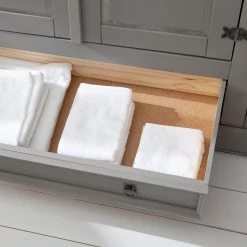 Maison Belfort Drehtürenschrank Finca Rustica II - Kiefer massiv - Kiefer Grau - Breite: 242 cm -Schlafzimmer Verkaufe DE 1000178076 200506 12461200012 DETAILS P000000001000178076